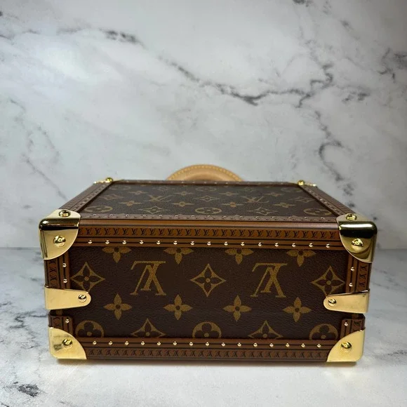 Louis Vuitton Petite Valise Trunk Bag Monogram LV box Purse Crossbody/Tote - Picture 11 of 16